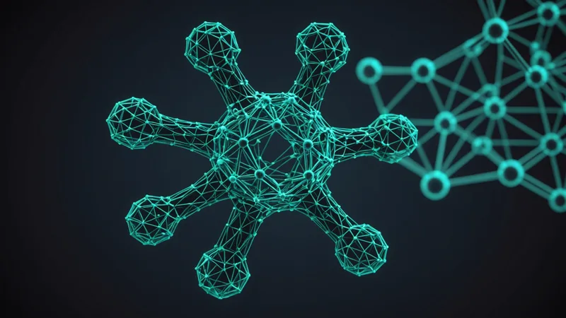 Abstract visualization of computational target-to-lead process